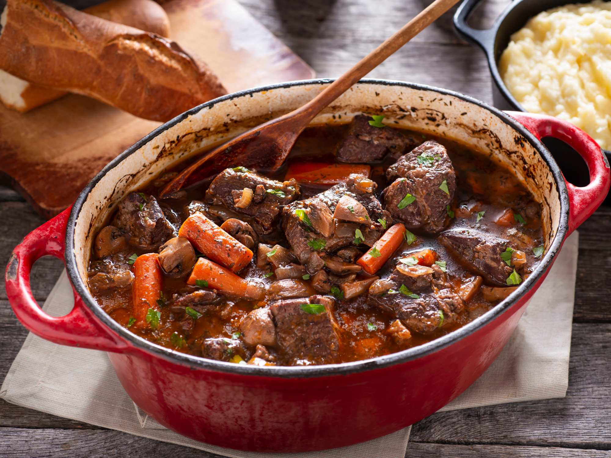 Bœuf bourguignon a la marmite norvégienne